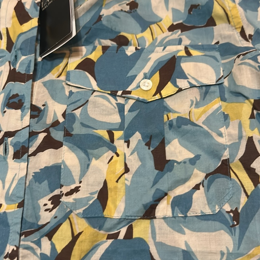 Lauren Ralph Lauren Women's Blue Floral Shirt Cotton size S NWT - Picture 5 of 8